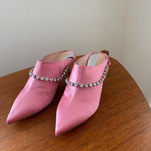 Alchimia Di Ballin Embellished Slanted Heel Mules